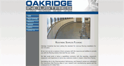 Desktop Screenshot of oakridgeindustries.com